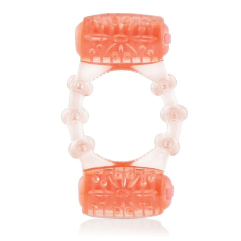 Screaming O TwoO Vibrating Silicone Cock Ring Duo Plus Orange Cock Rings Vibrating