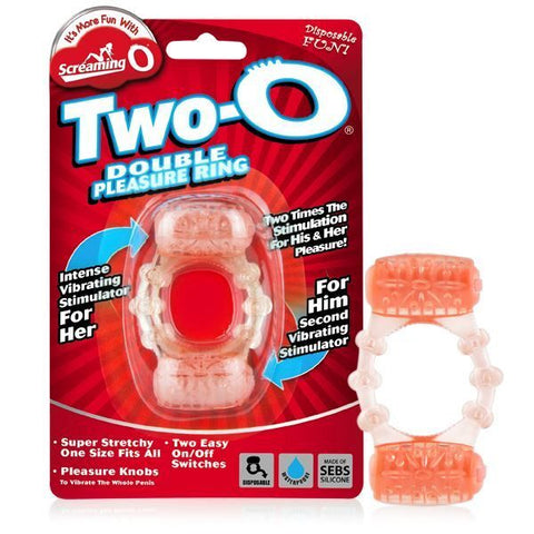 Screaming O TwoO Vibrating Silicone Cock Ring Duo Plus Cock Rings Vibrating