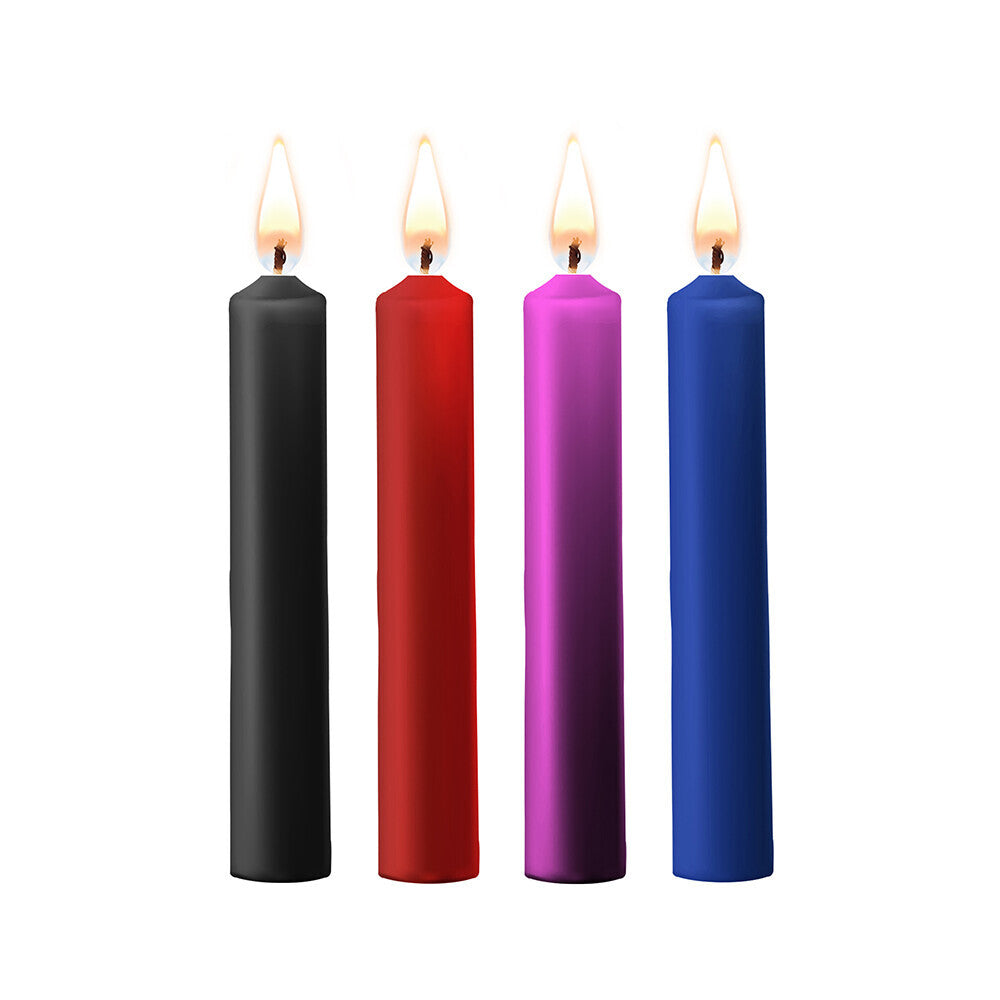 Teasing Colored Wax Candles 4 Pack Small For Sensual Play Default Title Drip Candles