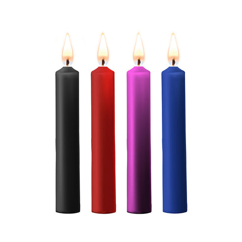Teasing Colored Wax Candles 4 Pack Small For Sensual Play Default Title Drip Candles