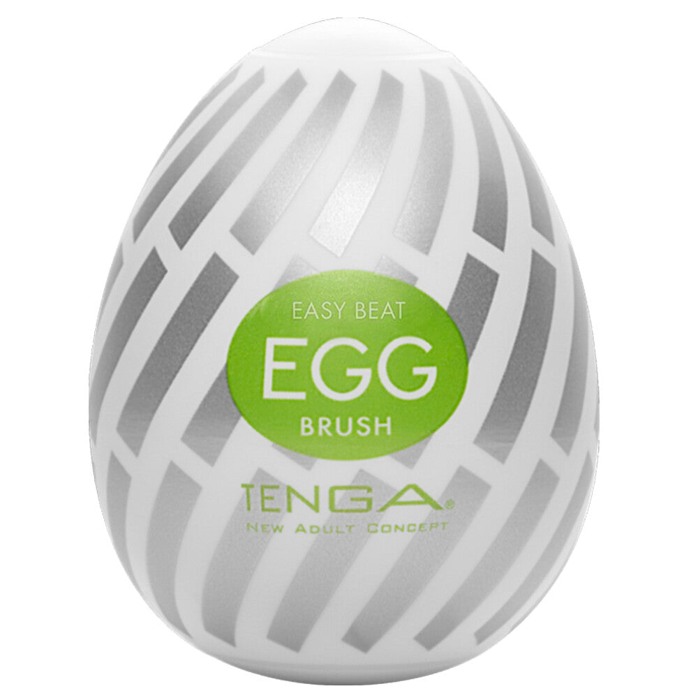 Tenga Brush Egg Male Masturbator Compact Ribbed Sleeve Default Title Strokers - Cup|Egg