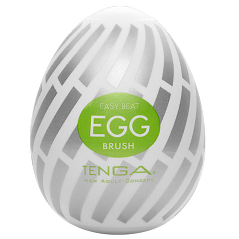Tenga Brush Egg Male Masturbator Compact Ribbed Sleeve Default Title Strokers - Cup|Egg