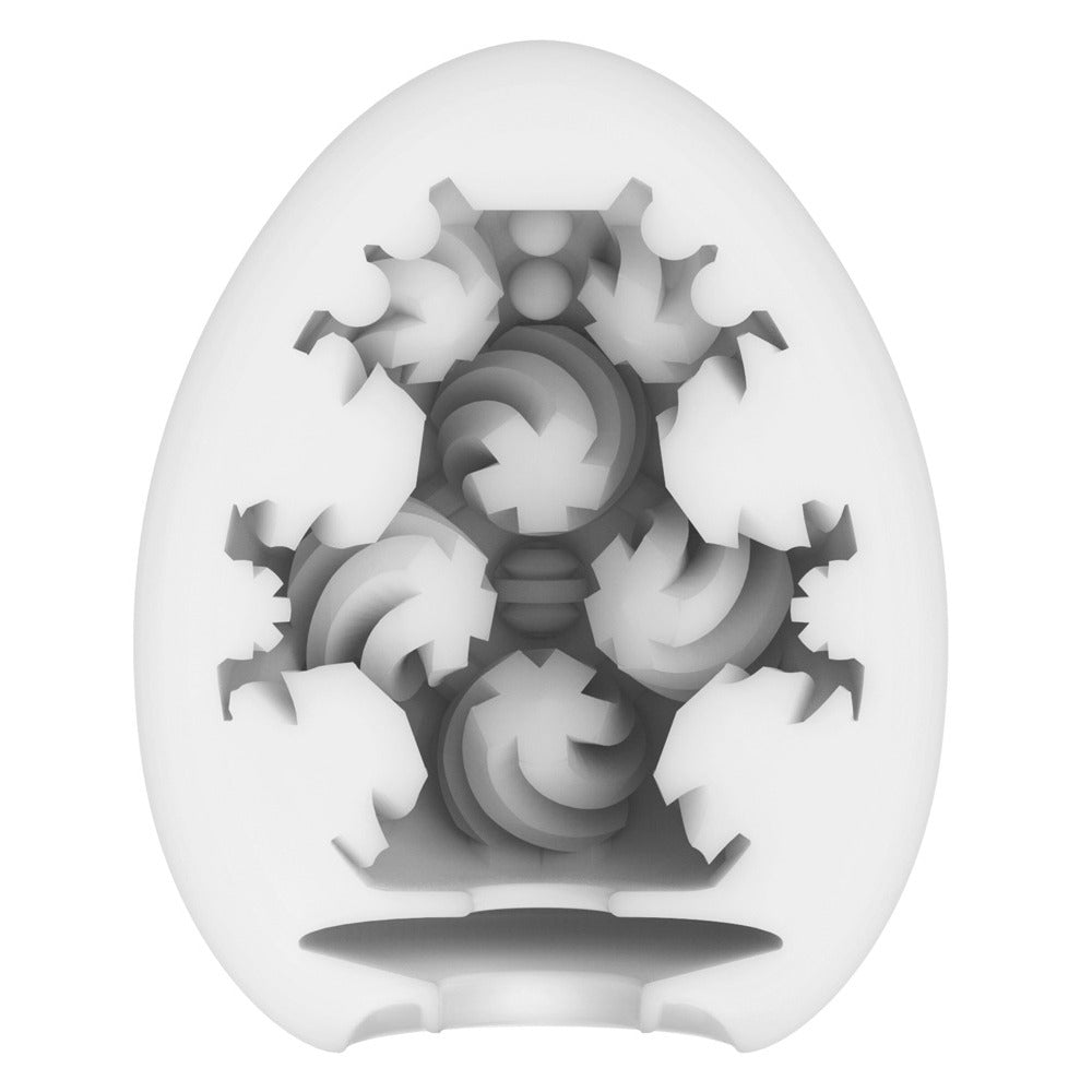 Tenga Curl Egg Textured Male Masturbator Disposable Sleeve Strokers - Cup|Egg
