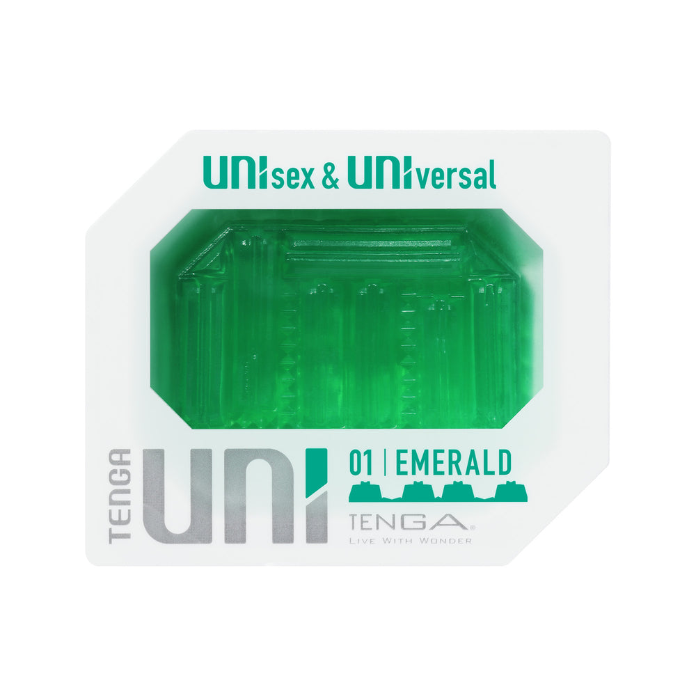 Tenga Uni Emerald Stretch Sleeve Masturbator Unisex Strokers - Cup|Egg