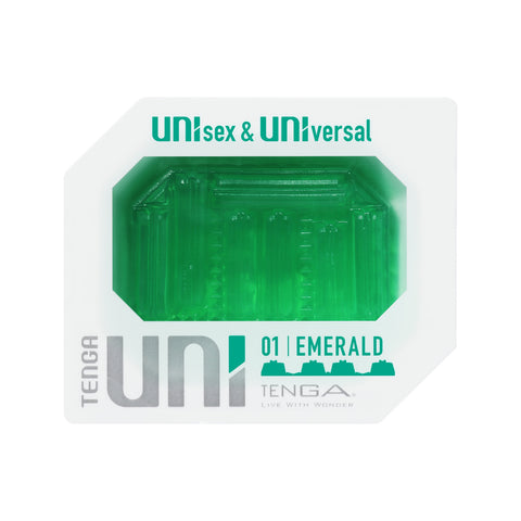 Tenga Uni Emerald Stretch Sleeve Masturbator Unisex Strokers - Cup|Egg