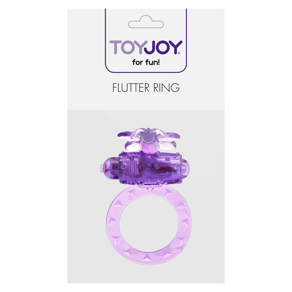 ToyJoy Flutter Vibrating Cock Ring (Purple) – Rechargeable Cock Ring > Sex Toys For Men > Love Ring Vibrators