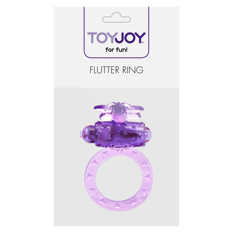 ToyJoy Flutter Vibrating Cock Ring (Purple) – Rechargeable Cock Ring > Sex Toys For Men > Love Ring Vibrators