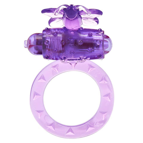 ToyJoy Flutter Vibrating Cock Ring (Purple) – Rechargeable Cock Ring Default Title > Sex Toys For Men > Love Ring Vibrators