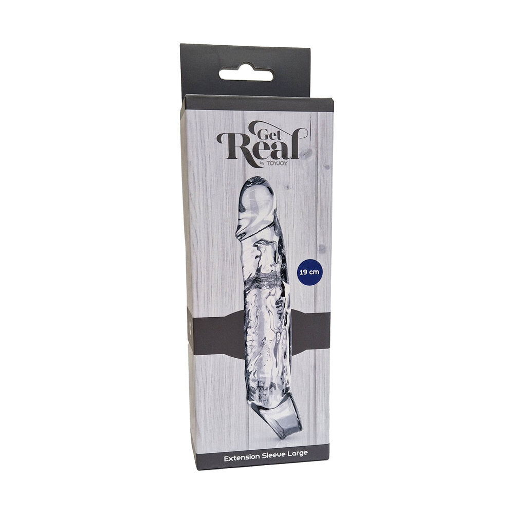 ToyJoy Get Real Extension Sleeve Large Tpe 7.5 Inch > Sex Toys For Men > Penis Extenders