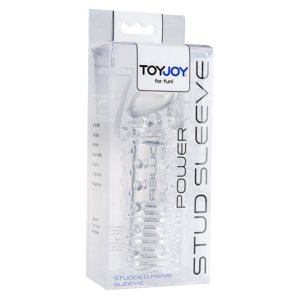 ToyJoy Power Stud Clear Penis Sleeve 6 Inch Flexible Jelly > Sex Toys For Men > Penis Sleeves