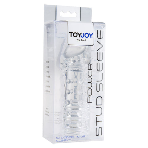 ToyJoy Power Stud Clear Penis Sleeve 6 Inch Flexible Jelly > Sex Toys For Men > Penis Sleeves