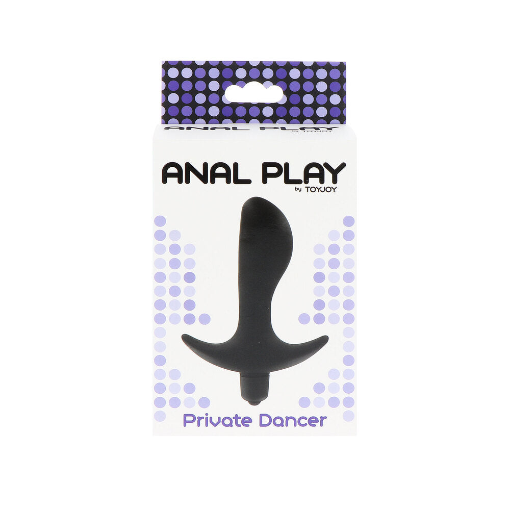 ToyJoy Private Dancer Silicone Vibrating Anal Plug Black > Anal Range > Vibrating Buttplug