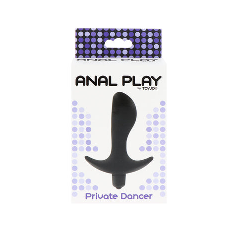 ToyJoy Private Dancer Silicone Vibrating Anal Plug Black > Anal Range > Vibrating Buttplug