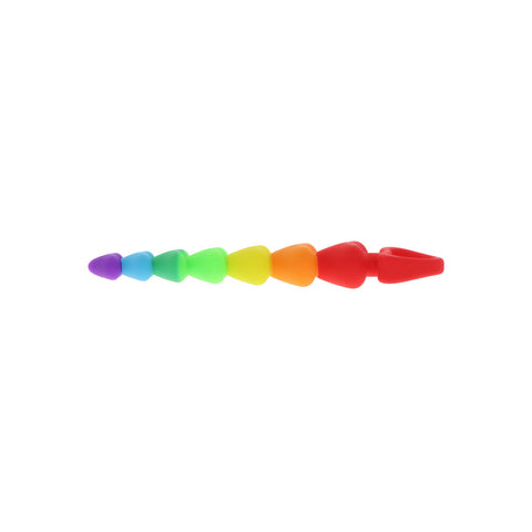 ToyJoy Rainbow Heart Anal Beads – Silicone Beginner Anal Beads > Anal Range > Anal Beads