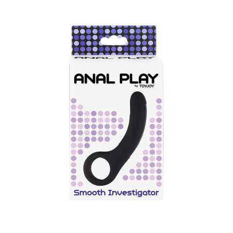 ToyJoy Smooth Investigator Silicone Anal Stimulator Black > Anal Range > Prostate Massagers