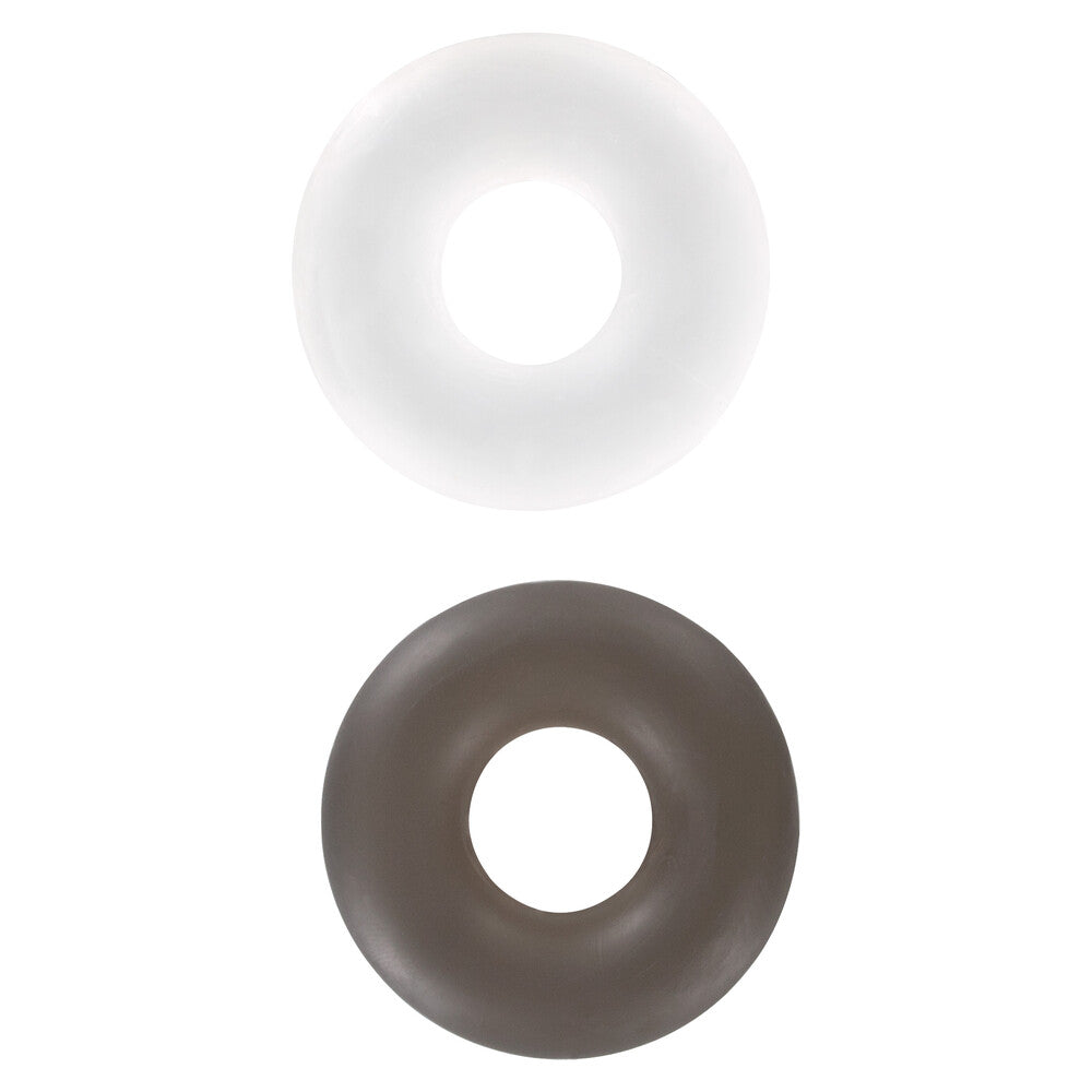 ToyJoy Stud Cock Rings (White Black) – Stretchy Plastic Rings Default Title COCK RING Set