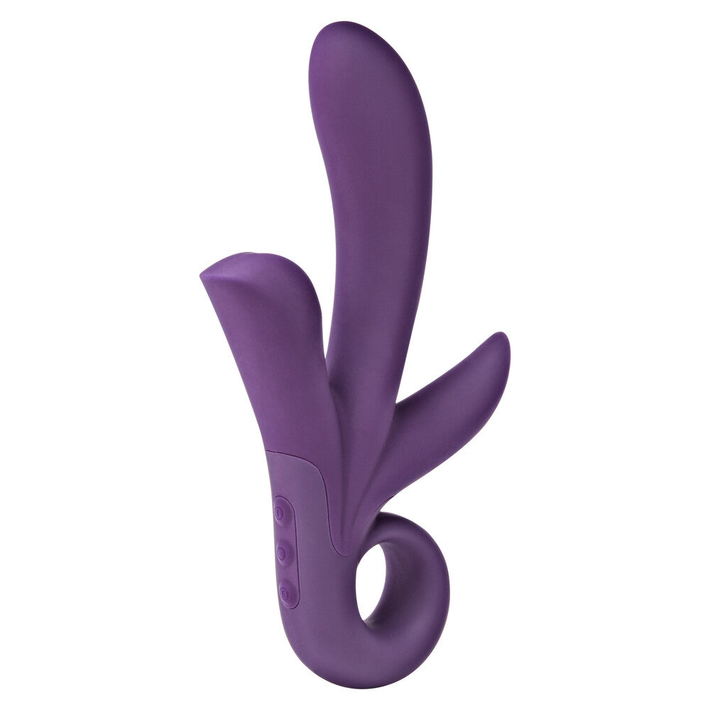 ToyJoy Trinity Silicone Triple Pleasure Vibrator Purple Default Title VIBRATORS-RABBIT-MULTI
