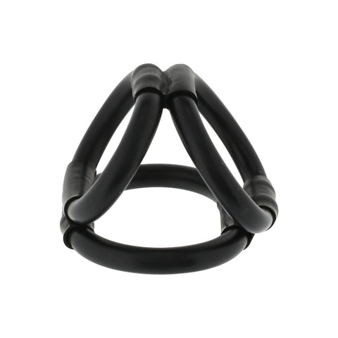 Tri Ring Cock Cage Adjustable Penis And Ball Restraint Default Title Cages