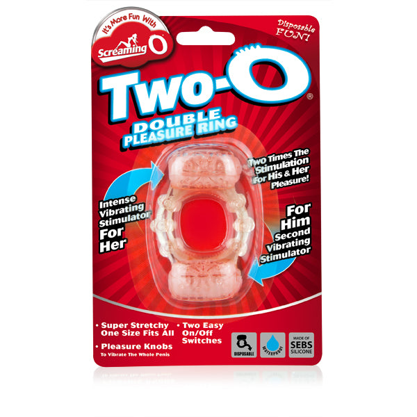 Screaming O TwoO Vibrating Silicone Cock Ring Duo Plus Cock Rings Vibrating