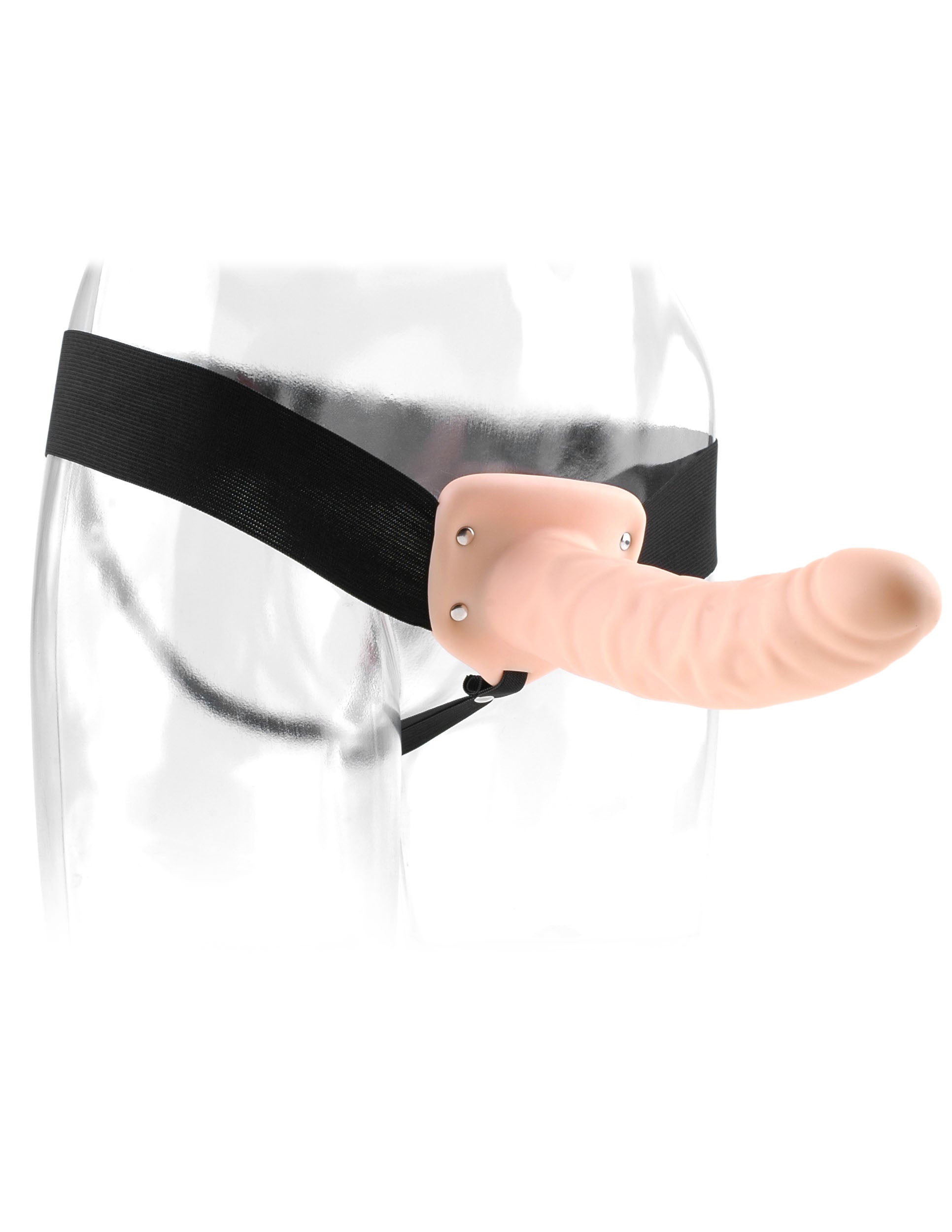 Fetish Fantasy 8 Inch Hollow Strap-On Dildo Beige > Sex Toys For Men > Penis Sleeves
