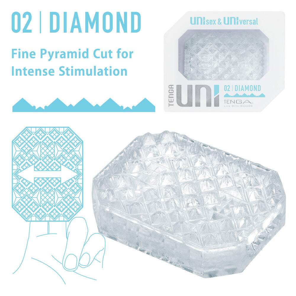 Tenga Uni Diamond Sleeve Masturbator For Intense Play Default Title Strokers - Cup|Egg