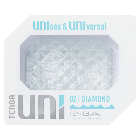 Tenga Uni Diamond Sleeve Masturbator For Intense Play Strokers - Cup|Egg