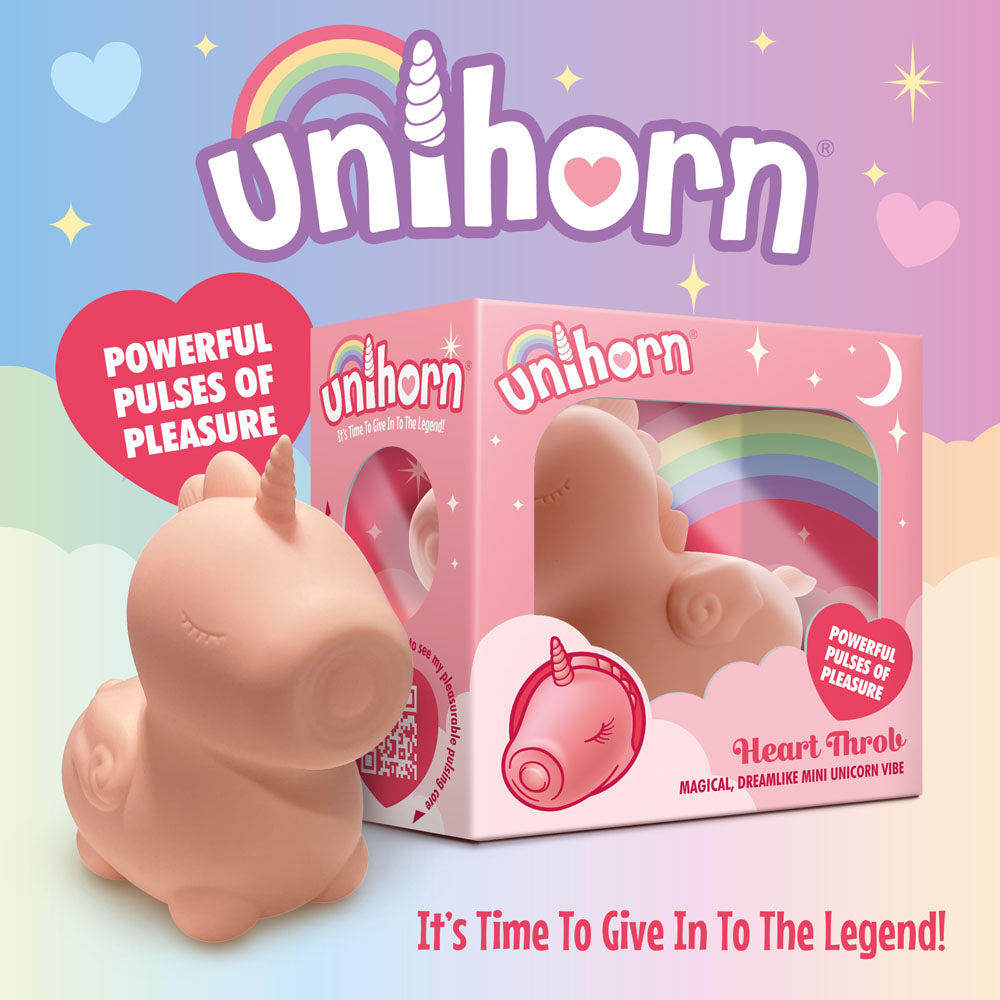 Heart Throb The Pulsing One Mini Vibrator – Silicone, 10 Speeds, Tongue Motion Patterns Secondary image