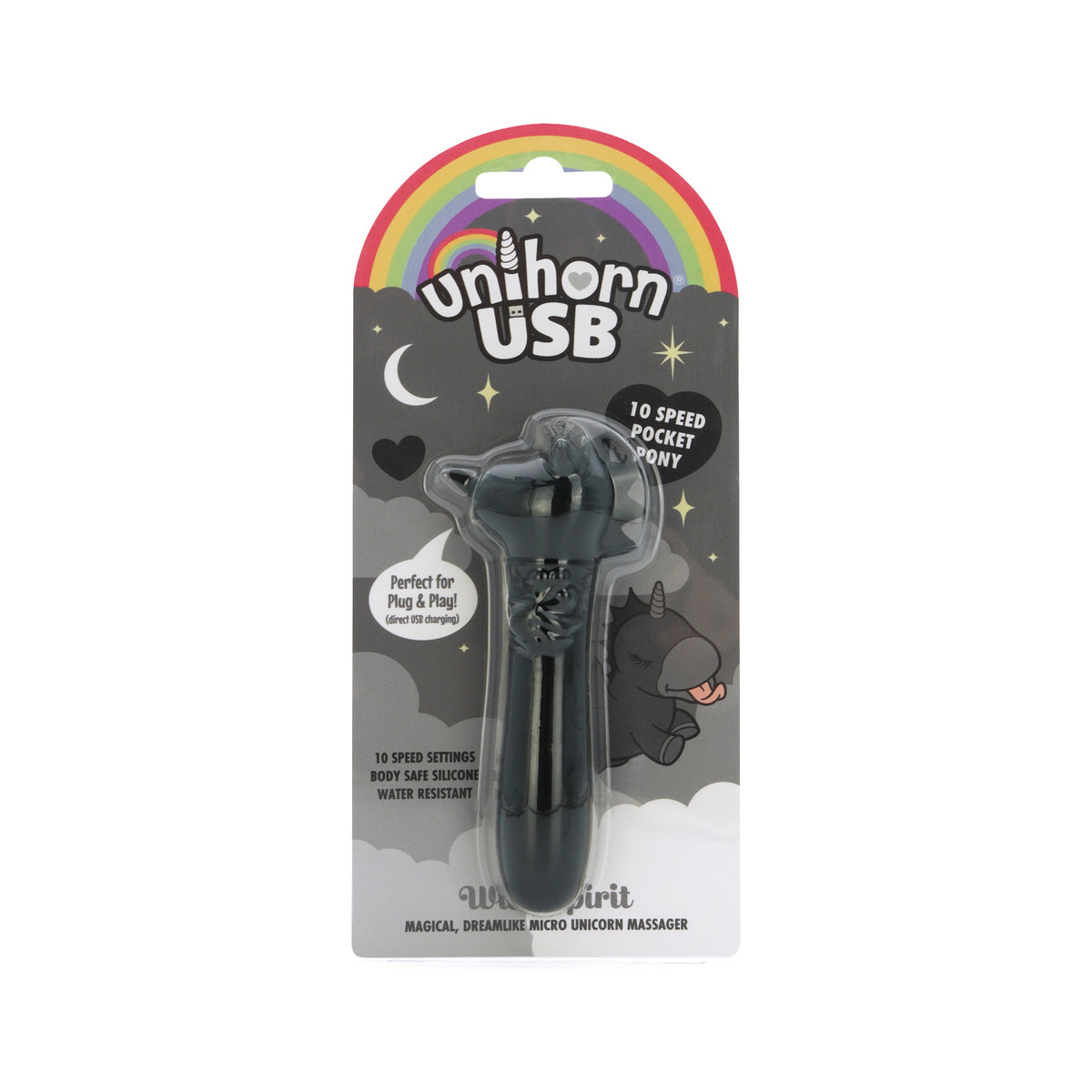 Unihorn Wild Spirit – Compact USB Rechargeable Silicone Vibrating Bullet with 10 Speeds > Vibrators > Ladies > Clitoral Vibrators and Stimulators
