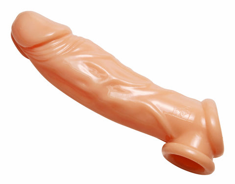 Size Matters Realistic Flesh Penis Enhancer and Ball Stretcher 8 Inch > Sex Toys For Men > Penis Sleeves