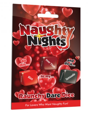 Naughty Nights Frisky Dare Dice Set – 3 Piece Erotic Dice Game > Novelties > Games