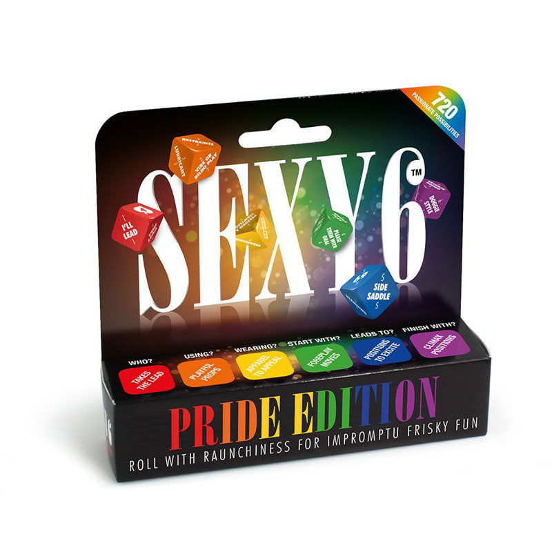 Sexy 6 Pride Edition Dice Set – Vibrant Rainbow Intimate Dice Set > Novelties > Games