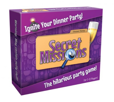 Secret Missions Dinner Party Game with 12 Secret Mission Badges and Metal Clip Badges – Party Game Secondary image