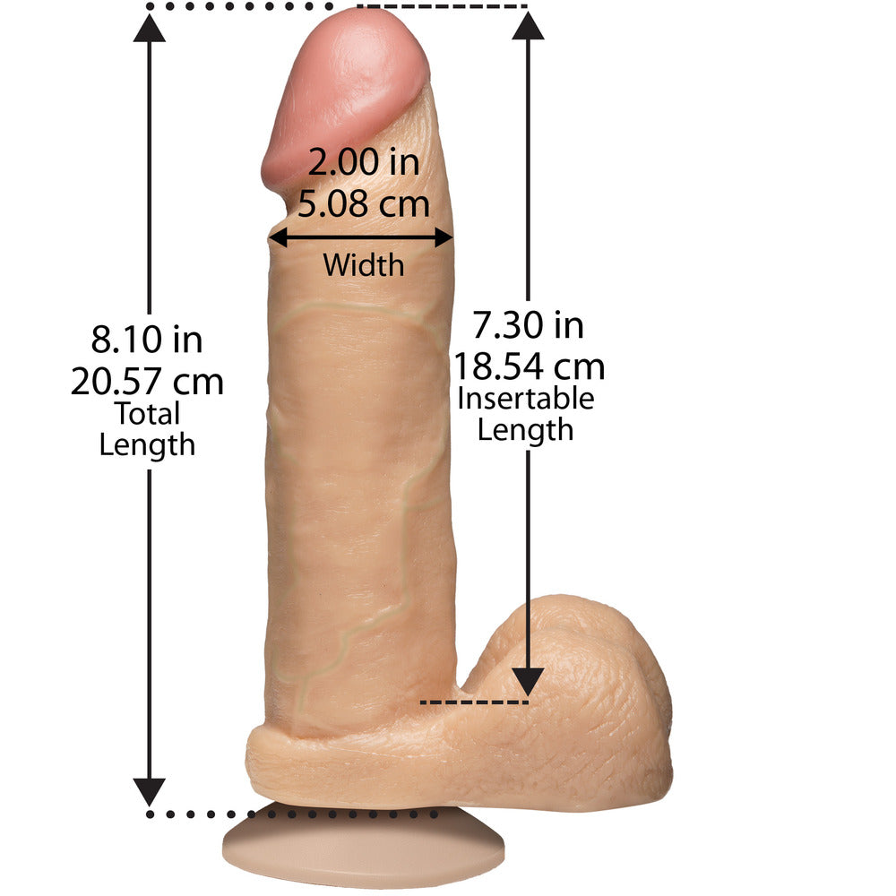 Ultra Realistic Soft Silicone 8 Inch Flesh Pink Dildo > Realistic Dildos and Vibes > Realistic Dildos