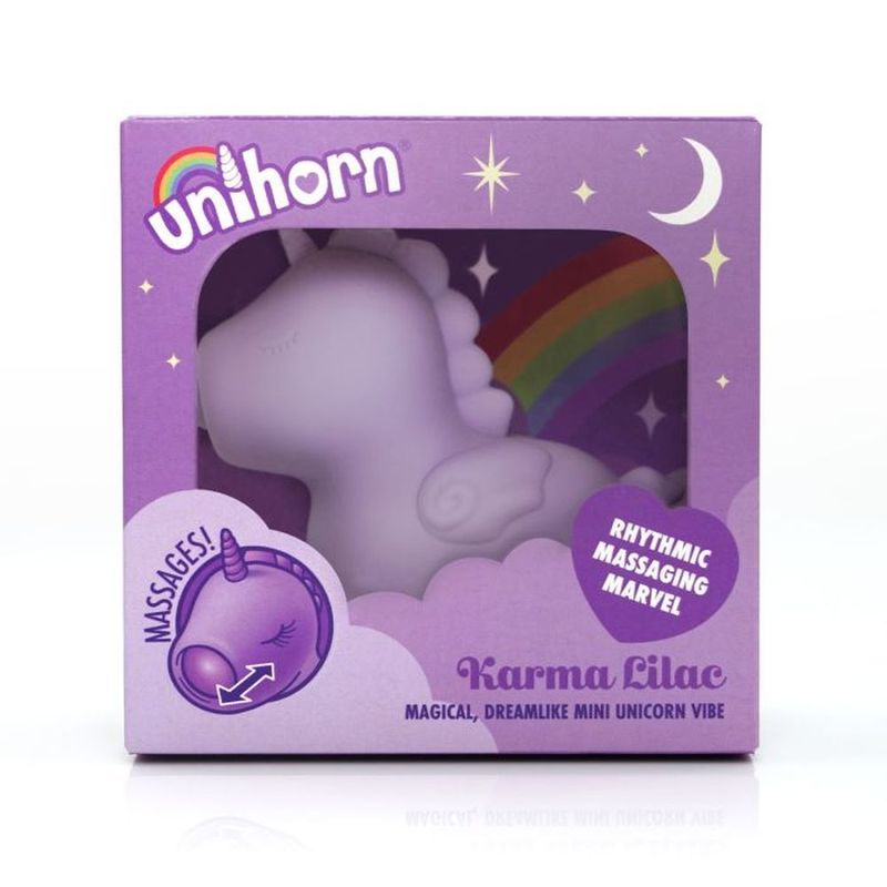 Karma Lilac Mini Unicorn Vibrator – Silicone Dual Motors 10 Vibration Speeds > Vibrators > Ladies > Clitoral Vibrators and Stimulators