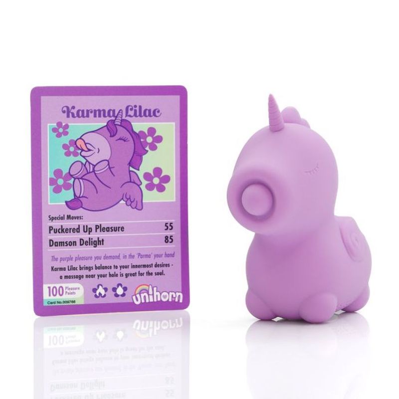 Karma Lilac Mini Unicorn Vibrator – Silicone Dual Motors 10 Vibration Speeds > Vibrators > Ladies > Clitoral Vibrators and Stimulators
