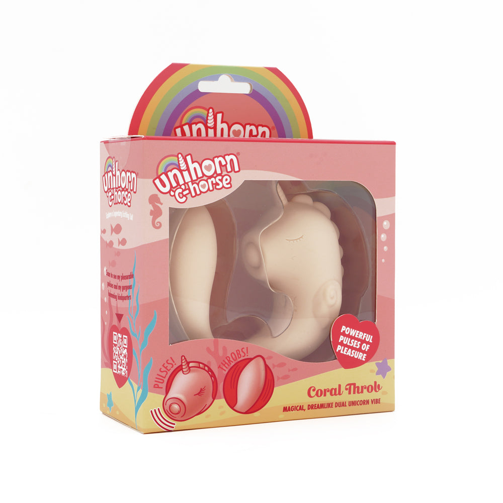 Ocean Peak Unihorn C-Horse Coral Throb – Soft Silicone Oscillating Tongue Vibrator > Vibrators > Unconventional