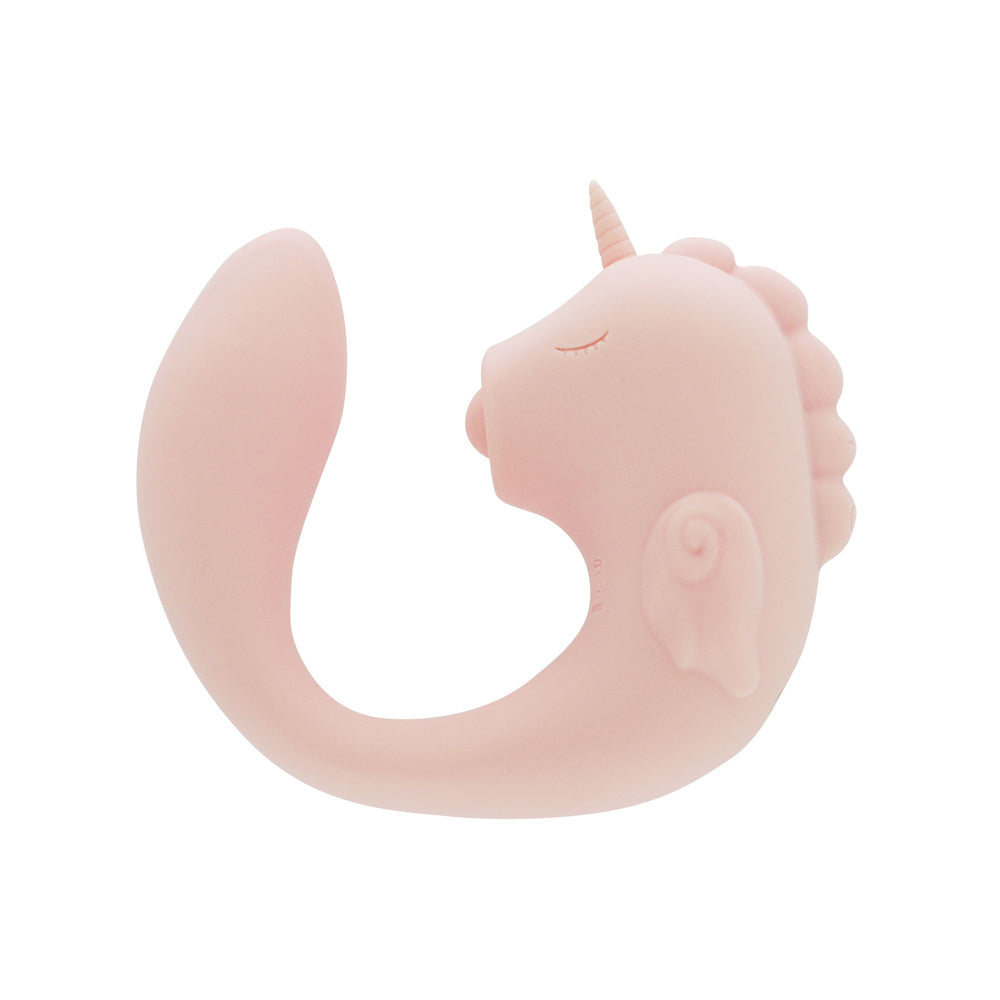 Ocean Peak Unihorn C-Horse Coral Throb – Soft Silicone Oscillating Tongue Vibrator > Vibrators > Unconventional