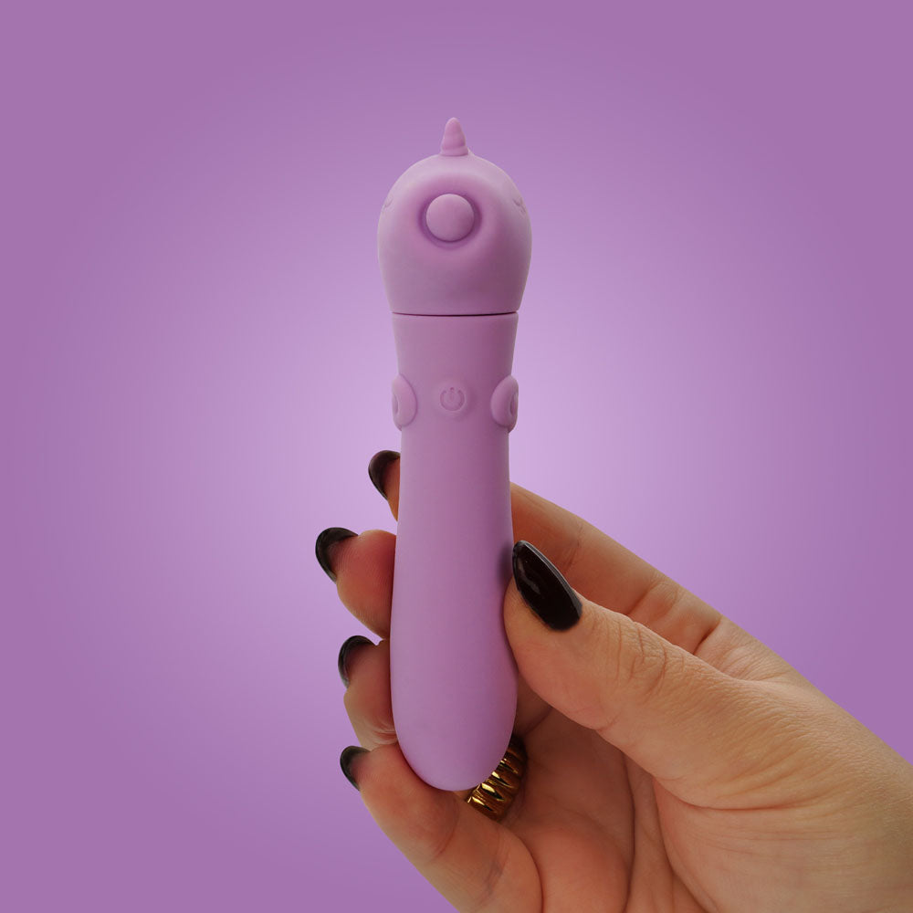 Unihorn Karma Lilac USB Rechargeable Silicone Bullet Vibrator with 10 Speeds Secondary image