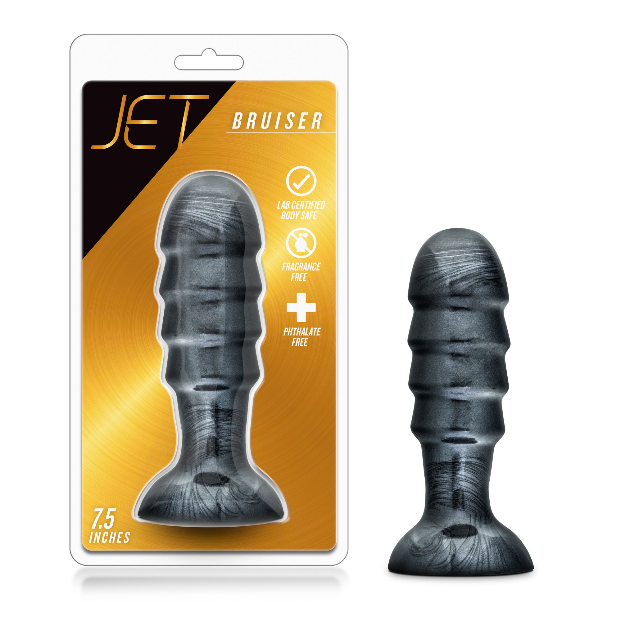 Jet Bruiser Carbon Metallic Black 7.5" Anal Plug > Anal Range > Oversized Anal Toys