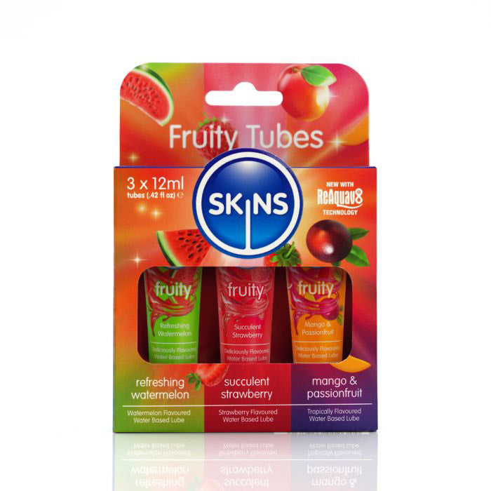 Skins Fruity Tubes Watermelon Strawberry Mango – 12ml Flavored Lubricant Default Title > Lube > Flavoured