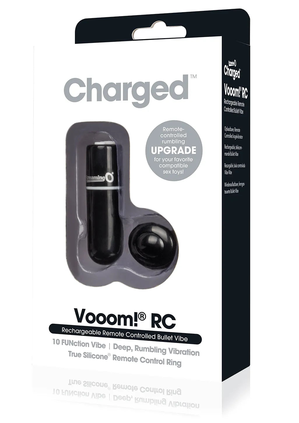 Screaming O Charged Vooom Remote-Controlled Rechargeable Bullet Vibrator with 10 Functions > Sex Toys For Ladies > Clitoral Vibrators and Stimulators