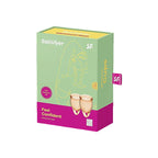 Satisfyer Feel Confident Menstrual Cup Kit – Medical Grade Silicone Two Sizes > Essentials > Menstrual Products