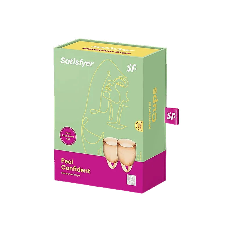 Satisfyer Feel Confident Menstrual Cup Kit – Medical Grade Silicone Two Sizes > Essentials > Menstrual Products