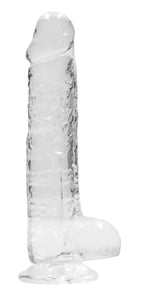 REALROCK Crystal Clear 8 Inch Realistic Dildo with Balls – Body-Safe TPE Dildo > Dildos > Realistic Dildos
