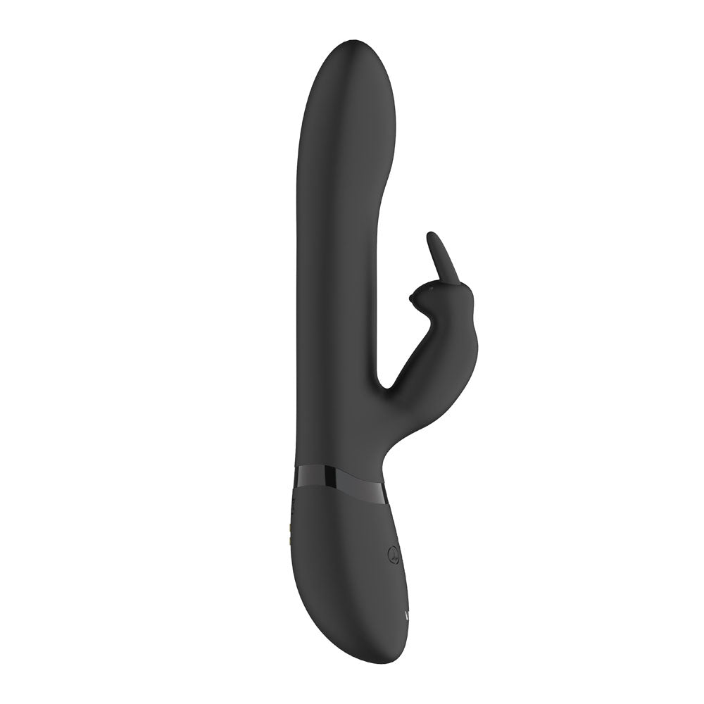 Vive Amoris Black Rabbit Vibrator With Beaded Shaft Default Title VIBRATORS-RABBIT