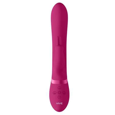 Vive Amoris Pink Rabbit Vibrator With Stimulating Beads VIBRATORS-RABBIT