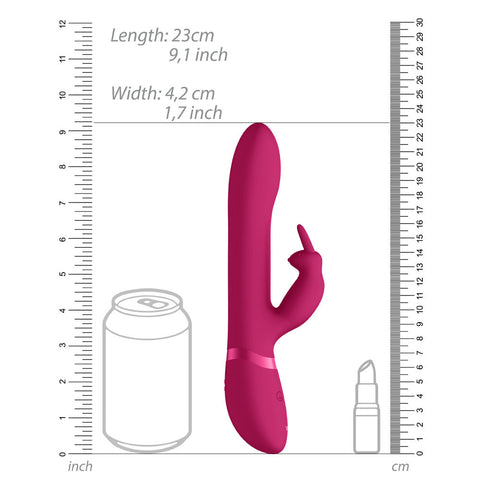 Vive Amoris Pink Rabbit Vibrator With Stimulating Beads VIBRATORS-RABBIT