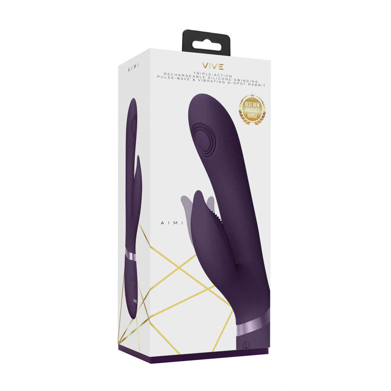 Vive AIMI 3x Motor Swinging Rabbit - 22.3 cm USB Rechargeable Rabbit Vibrator VIBRATORS-RABBIT