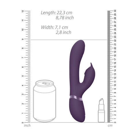 Vive AIMI 3x Motor Swinging Rabbit - 22.3 cm USB Rechargeable Rabbit Vibrator VIBRATORS-RABBIT