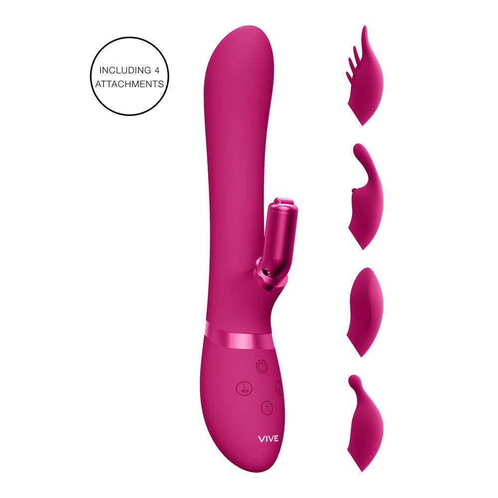 Vive Chou Double Action Interchangeable Rabbit Vibrator Default Title VIBRATORS-RABBIT-MULTI
